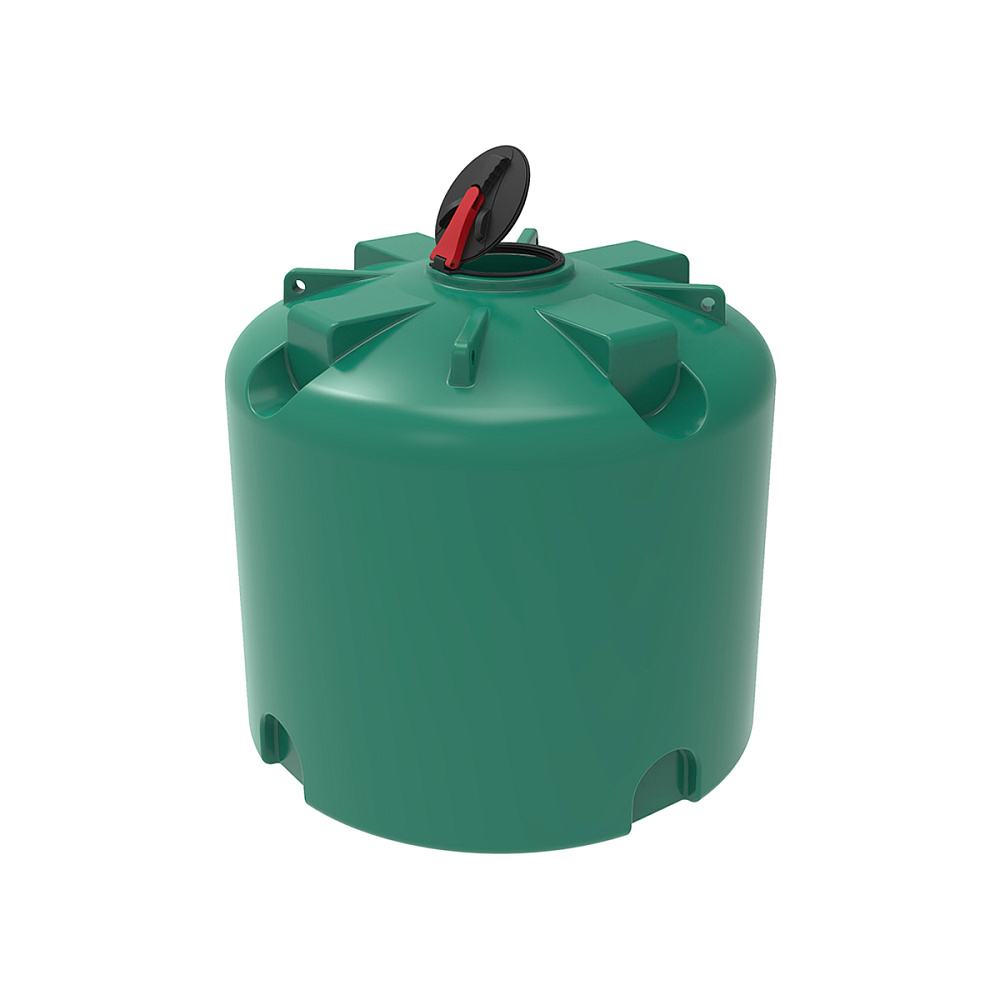 Емкость  TR 5000 л с откидной крышкой зеленая