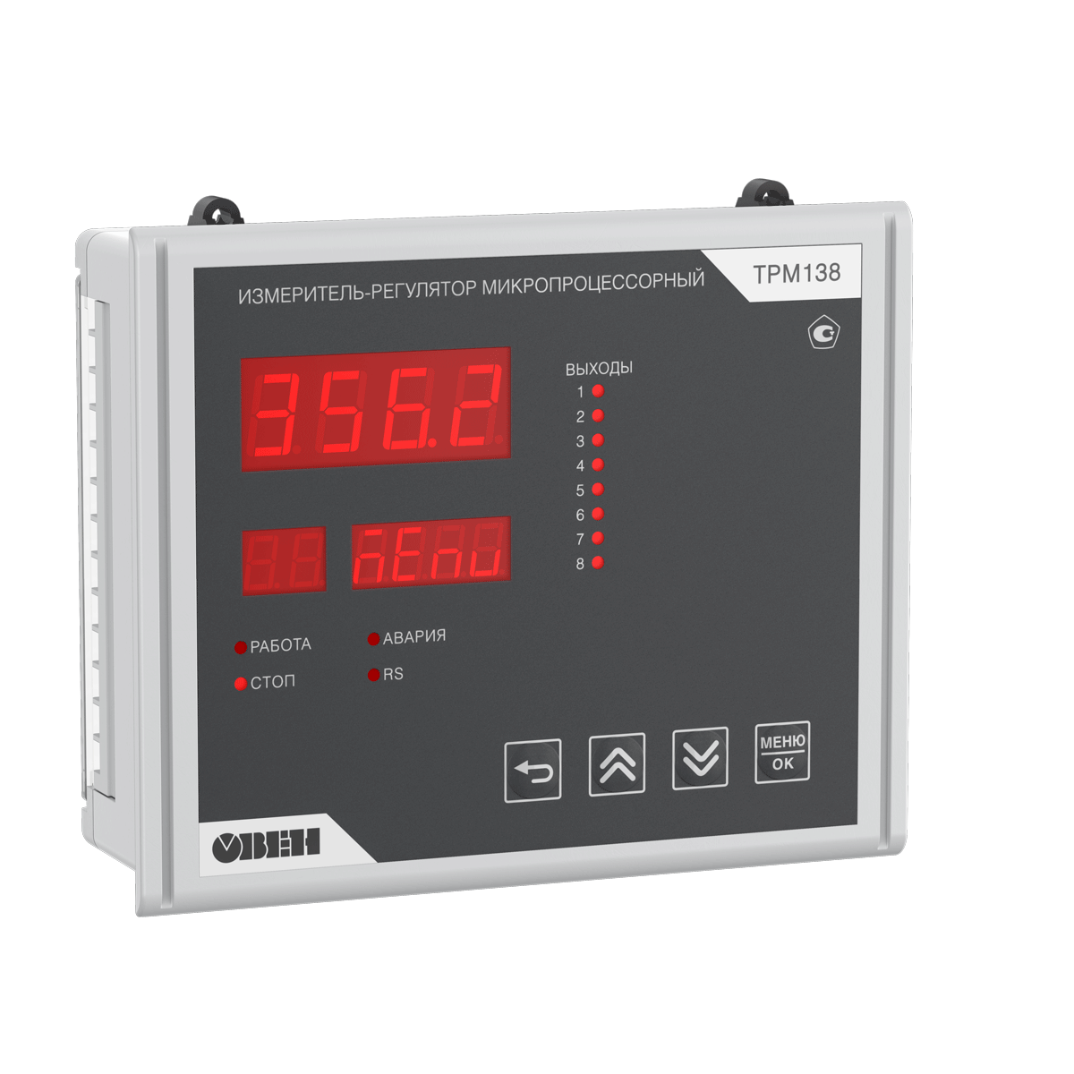 ТРМ138-Щ7.ККРРРРРР [M02] обновленный восьмиканальный ПИД-регулятор с USB и RS-485