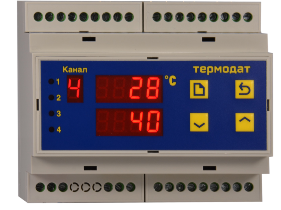 Термодат-11М6-Р6-4Р-485 Четырехканальный ПИД-регулятор температуры
