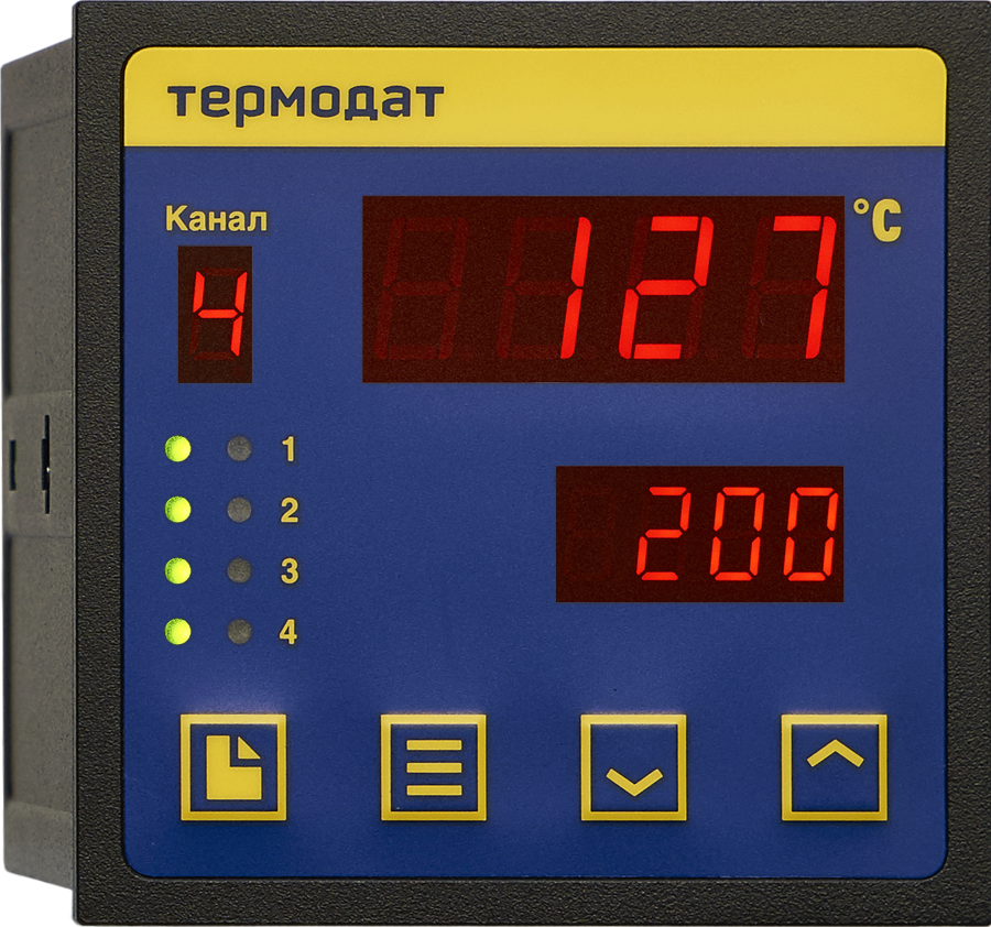 Термодат-13К6/2УВ/1В/2Р/1Р/485 двухканальный ПИД-регулятор