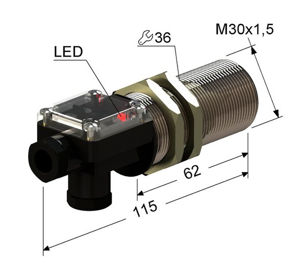 PS2-30M115-10B11-T Индуктивный датчик Мега-К