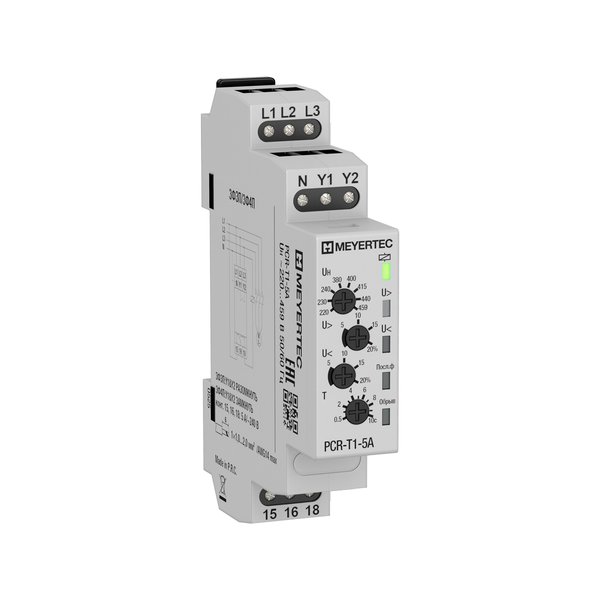 PCR-T1-5A реле контроля фаз MEYERTEC