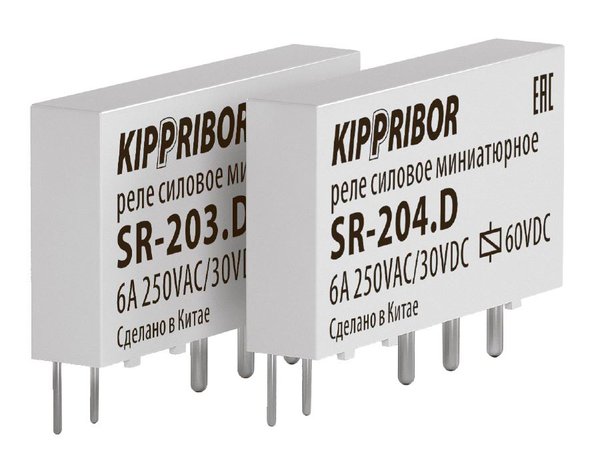 SR-204.D промежуточное реле в ультратонком корпусе