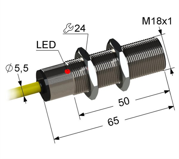 PS2-18M65-8B41-K Индуктивный датчик Мега-К
