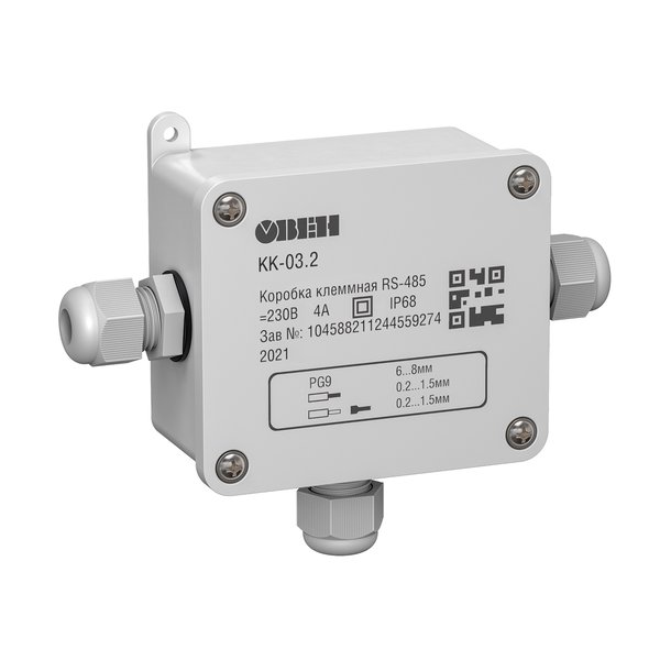 КК-03.2 коробка клеммная для разветвления интерфейса RS-485