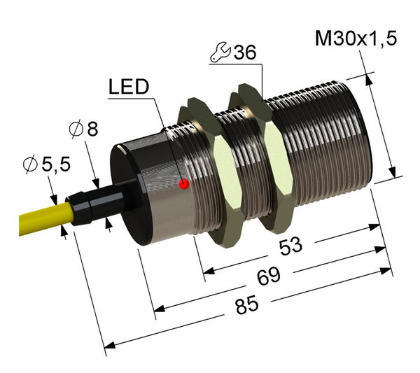 PS2-30M85-10B84-Z Индуктивный датчик Мега-К