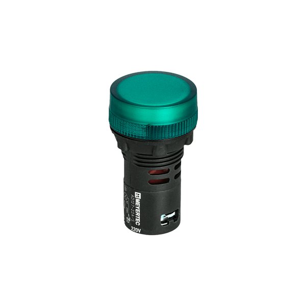 Сигнальная LED лампа, зеленый, 220V AC IP65