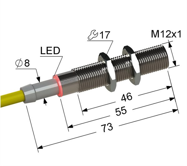 PS2-12M73-2B51-Z Индуктивный датчик Мега-К