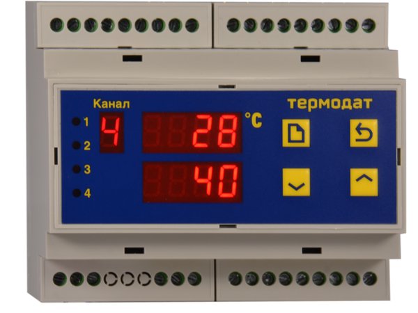 Термодат-11М6-Р6-4Р-485 Четырехканальный ПИД-регулятор температуры