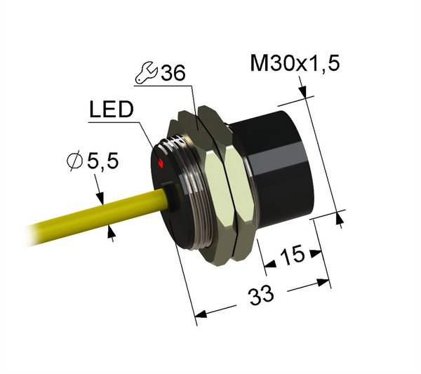 PS2-30M33-15N31-K Индуктивный датчик Мега-К
