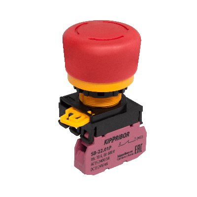 SB-22.ECF.01.R00 Кнопка аварийного останова без подсветки Кипприбор