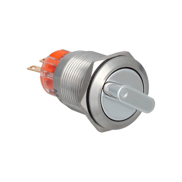 MT67-BD211 Переключатель в 2 положения с фиксацией, короткая ручка, 1NO+1NC, IP67, нержавеющая сталь Meyertec