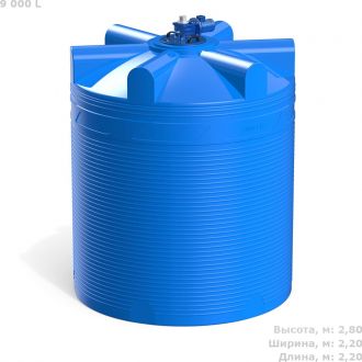 Полиэтиленовая емкость Polimer Group V 9000 с лопастной мешалкой