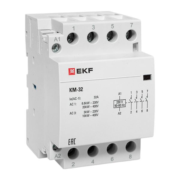 Контактор модульный КМ 32А 4NО (3 мод.) EKF PROxima