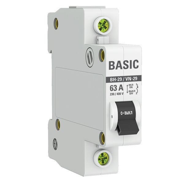 Выключатель нагрузки 1P 63А ВН-29 Basic
