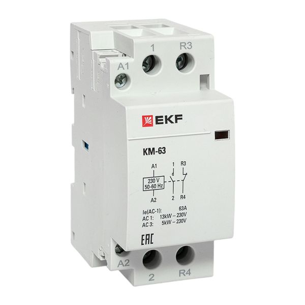 Контактор модульный КМ 63А NО+NC (2 мод.) EKF PROxima
