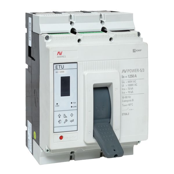 Автоматический выключатель AV POWER-5/3 1250А 70kA ETU6.2 EKF AVERES